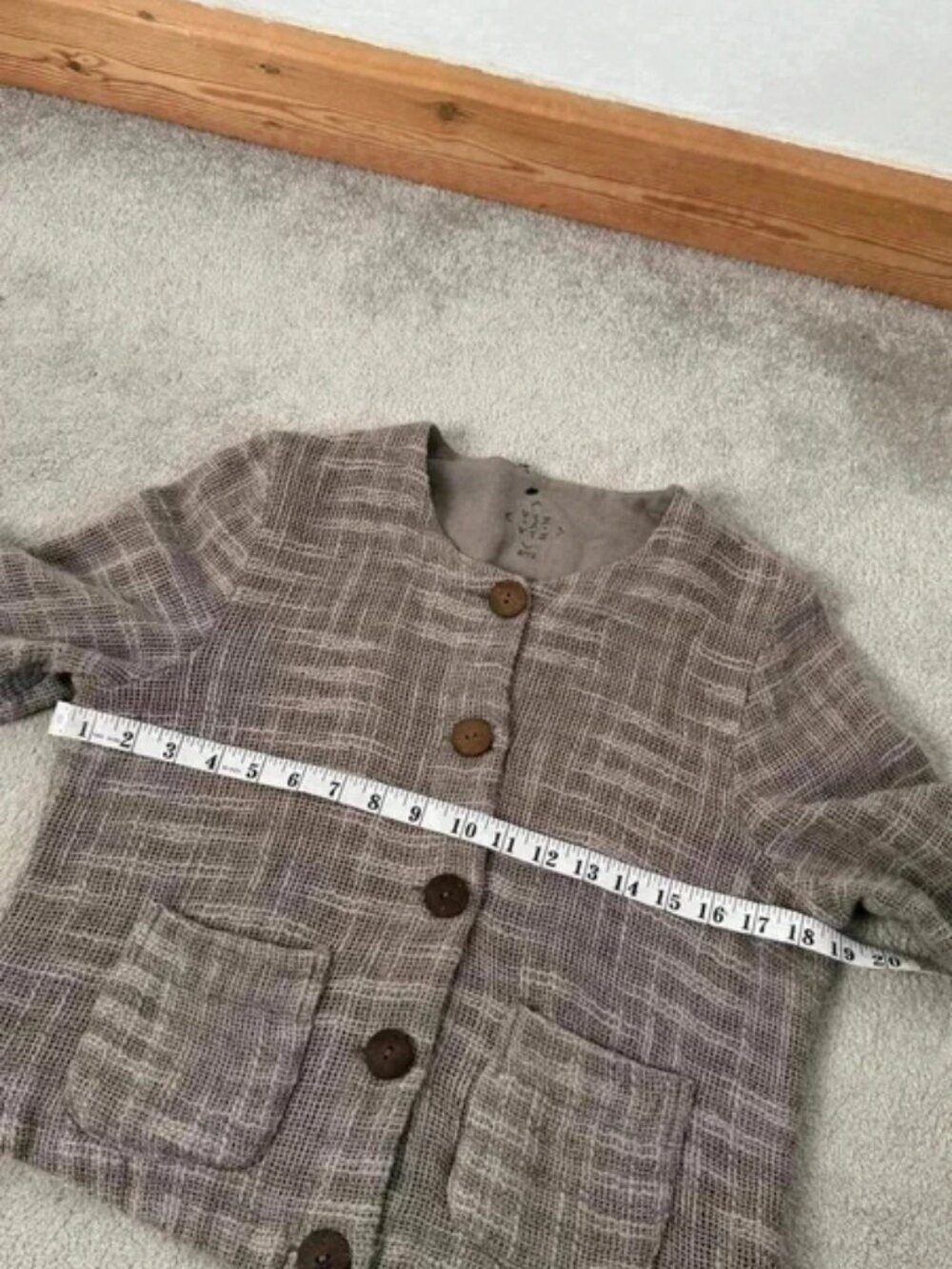 Viz A Viz cotton rich button through jacket / cardigan Size 8-10 - Picture 5 of 5